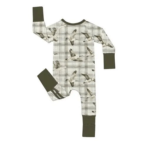 2pcs bamboo fiber baby bodysuit duck print double sided - Temu