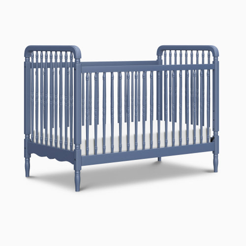 Namesake Liberty 3-in-1 Convertible Spindle Crib with Toddler Bed Conversion Kit - Cove Blue