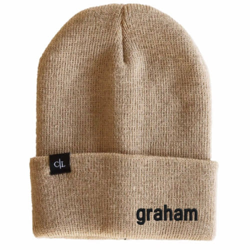 Embroidered Knit Baby Beanie