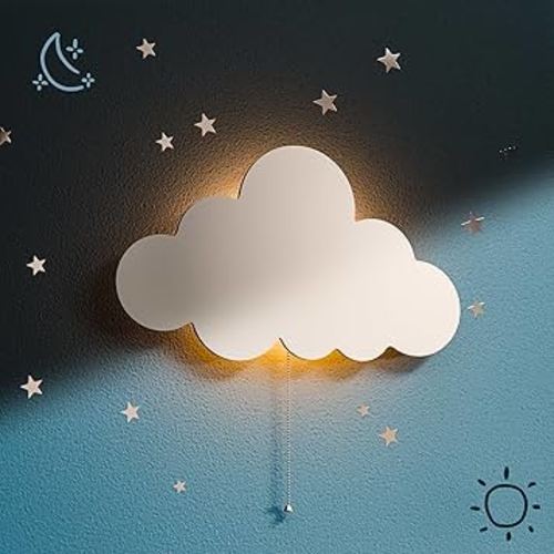 Cloud Light - Floating Cloud Wall Lamp For Nursery | Cute Floating Cloud Lamp For Kids Bedroom | Battery-operated Hanging Cloud Night Lights | Cloud Lights For Bedroom | Cloud Lamp For Baby Nursery