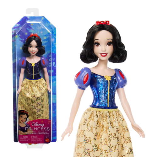 Disney Princess Posable Snow White Doll with Sparkling Outfit, Hair Accessory & Removable Shoes