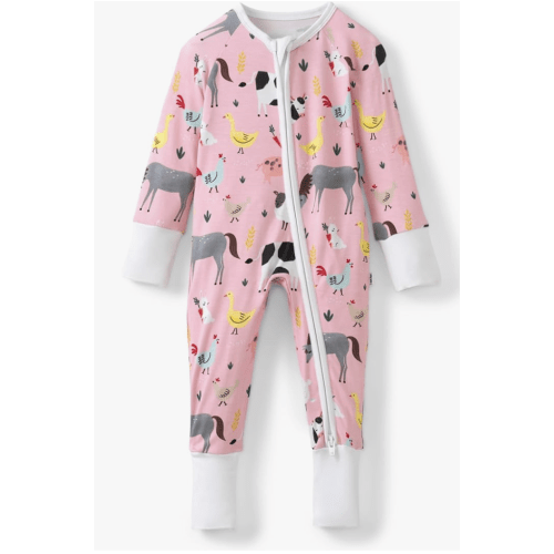 Little Sleepies Pajamas for Baby Boys & Girls, Viscose from Bamboo Baby Pajamas, Sleepers, 2-Way Zipper PJs
