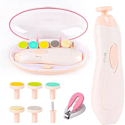 Baby Nail Filer and Baby Nail Clippers with Light Set