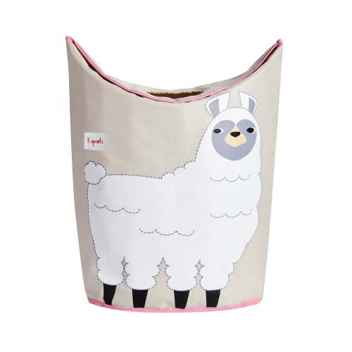3 Sprouts Baby Laundry Hamper Storage Basket Nursery Organizer Bin, Llama