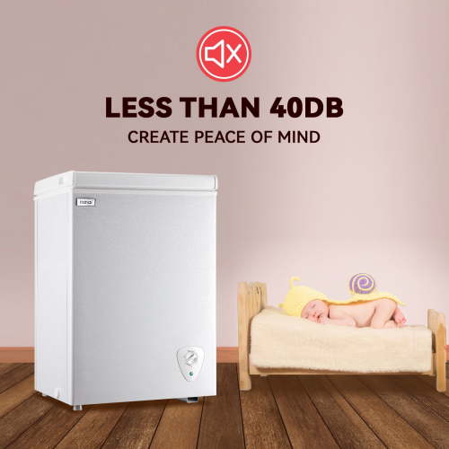 WANAI, Chest Freezer, 3.5 CU.FT, White with 7 Temp Control
