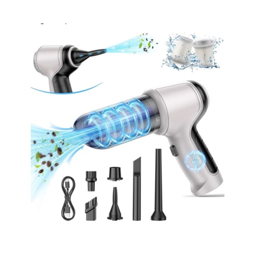 Car Vacuum Cleaner, 15000Pa Handheld Cordless Rechargeable Wet & Dry Vacuum, 120W High Power for Car, Pet, Home, Office Cleaning, Washable HEPA Filter, Multi-Nozzles