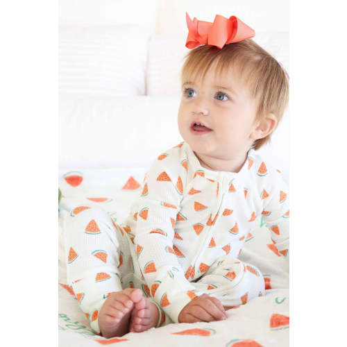 Slice, Slice Baby Bamboo Waffle Convertible Zip Romper