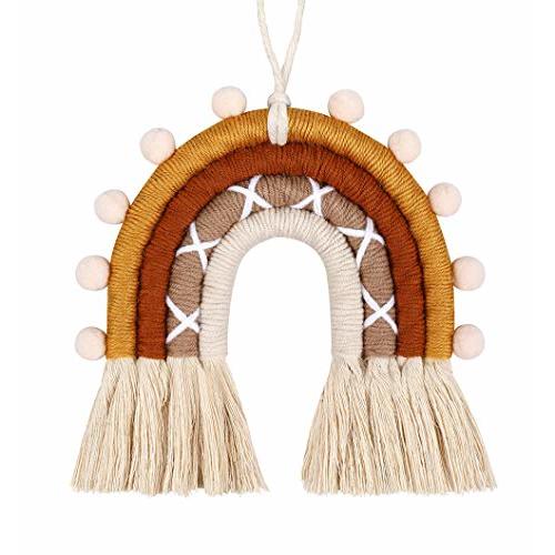 Handmade Macrame Rainbow Wall Decor for Nursery Kids Room Home Decor