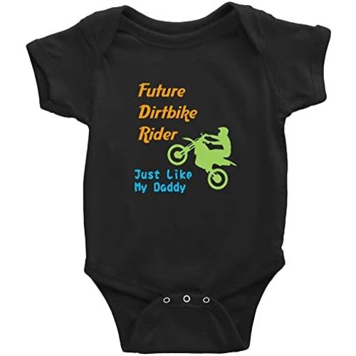 Future Dirtbike Ride Just Like My Daddy Baby Crawl Clothes Short Sleeve Bodysuit