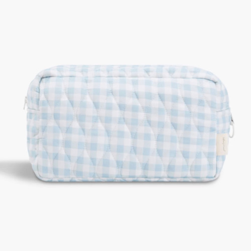 Toiletry Pouch - Blue Gingham