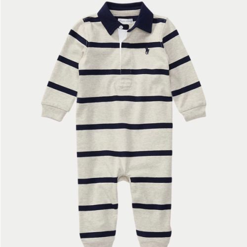 Striped Cotton Rugby Coverall | Ralph Lauren
