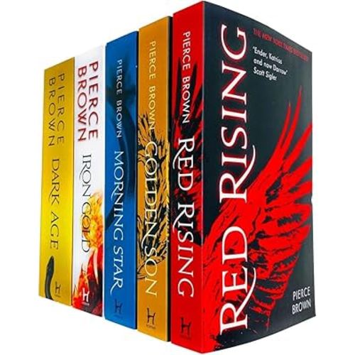 The Red Rising Series Collection 5 Books Set By Pierce Brown (Red Rising, Golden Son, Morning Star, Iron Gold, Dark Age)