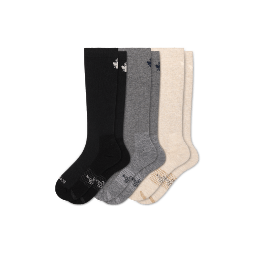 Compression Knee High Sock 3-Pack (15–20mmHg)