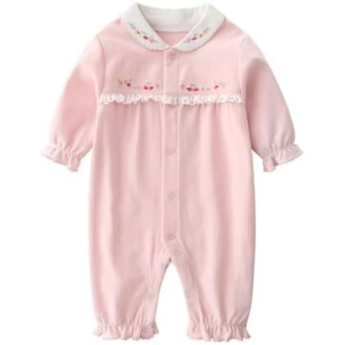 Infant Baby Girl Long Sleeve Romper Cotton Cute Print 0-18 Months