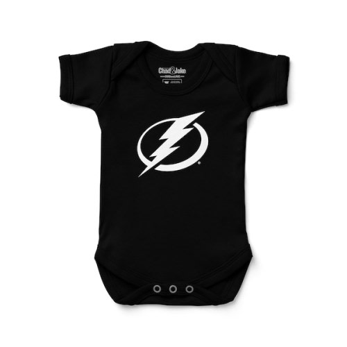 Tampa Bay Lightning Chad & Jake Newborn & Infant Primary Logo Bodysuit - Black