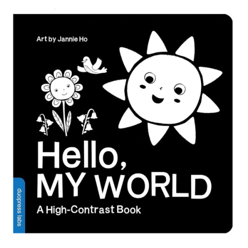 Hello, My World: A High-Contrast Board Book for Babies, Perfect for a Shower Gift
