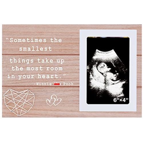 Sonogram Winnie Picture Frame Gift the Pooh-Photo Frame for New Mom New Dad-Pregnancy Announcement Gifts for Best Friends Sister Dad Mom Grandma Grandpa Aunt- -Baby's First Sight -Sometimes The Smallest Things Take up the Most Room