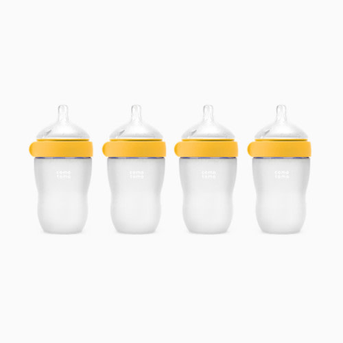 Silicone Baby Bottle 2.0 - Yellow, 8 Oz