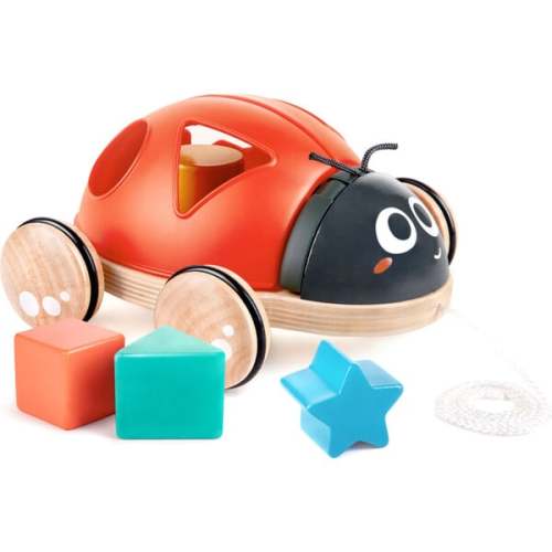 S Sorter Pull-Along Ladybug Wooden Toddler Toy - Hape | Maisonette
