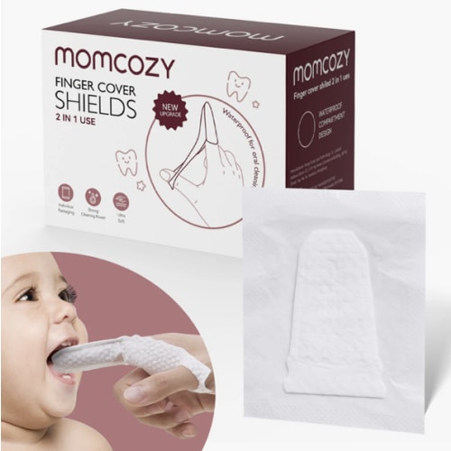 Momcozy Oral Care Series: Baby Finger Toothbrush, Wipes Toothbrush...