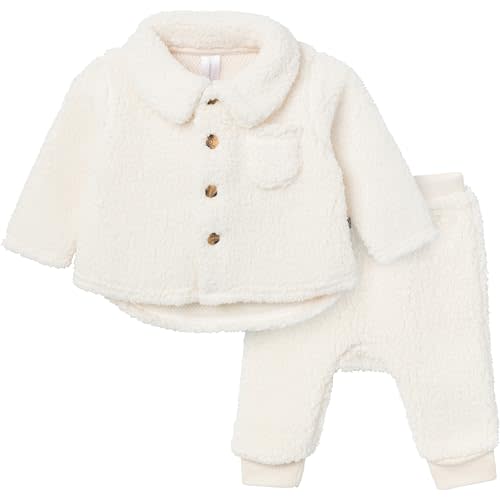Modern Moments by Gerber Baby Microplush Shacket and Pant Set