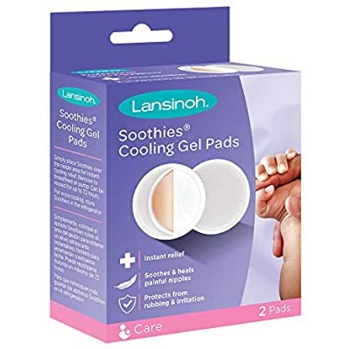Lansinoh Soothies Breast Gel Pads for Breastfeeding and Nipple Relief, 2 Pads