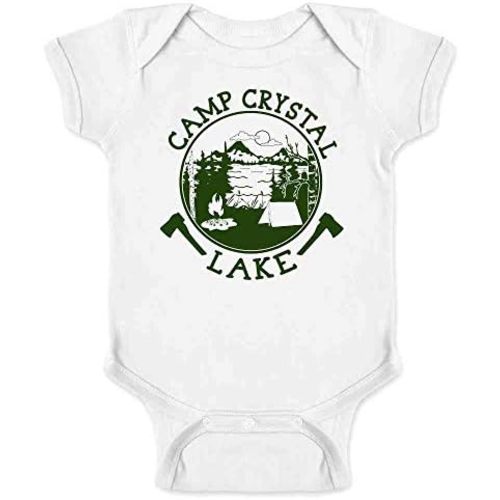Pop Threads Camp Crystal Lake Counselor Shirt Vintage Costume Infant Baby Boy Girl Bodysuit
