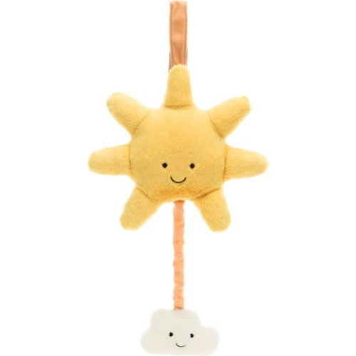 Amusable Sun & Cloud Plush Musical Pull Toy
