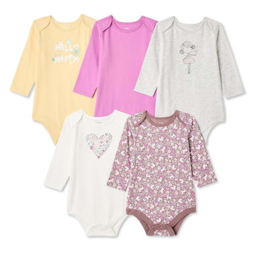 George Baby Girls' Bodysuit 5-Pack - Walmart.ca