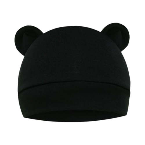 Baby Bear Ears Cap #newborn# Soft Cotton Beanie Cute Infant Hat Breathable Lightweight Headwear Adjustable Stretchy Comfortable Photo Prop Outfit Accessory Gift Set for Boys Girls E5S6