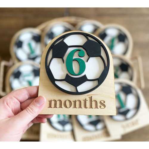 Soccer Baby Milestone Markers: Photo Prop, Sports Decor