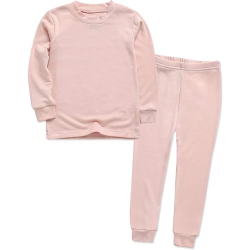 VAENAIT 6M-12Y Toddler Toddler Kids Toddler Girls Boys Soft Comfy Modal Tencel Solid Raglan Sleepwear Pajamas Pjs 2pcs Set