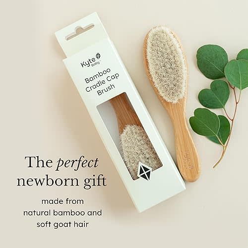 Kyte Baby Brush Made with Natural Goat Hair Bristles and a Bamboo Brush Handle