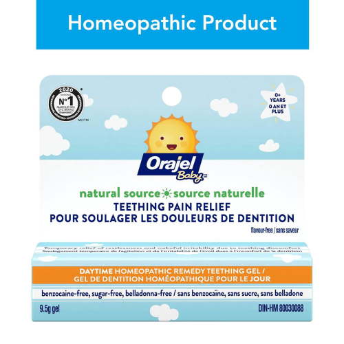 Orajel Baby Natural Source Homeopathic Teething Gel, 9.5g from #1 Oral Pain Relief Brand - Walmart.ca