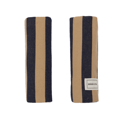 Strap Protector Navy + Caramel · Minicoton