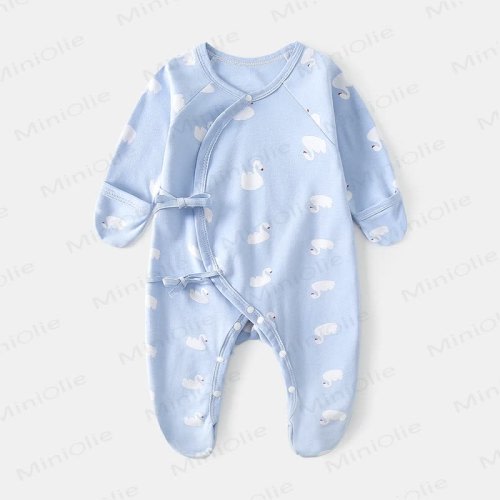 Baby Feet and Hand Coverd Kimono Romper