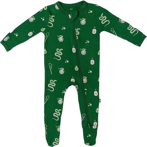 KYTE BABY Infant and Toddler Dual Zipper Footie, Ultra-Soft Rayon Made From Bamboo, Boys and Girls Clothing - The very hungry caterpillar 3-6 months