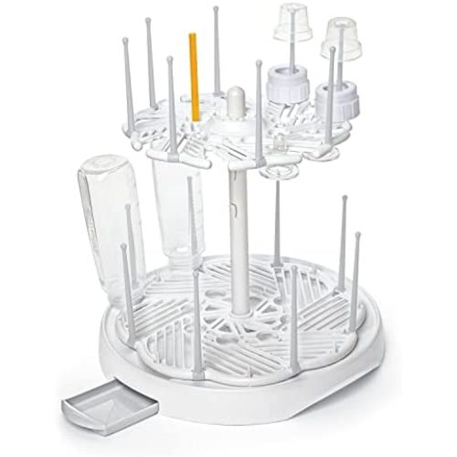 Munchkin High Capacity Drying Rack for Baby Bottles and Accessories, White