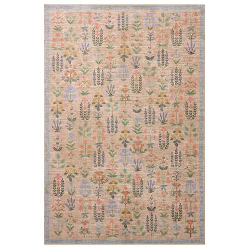 Rifle Paper Co. x Loloi Edinburgh Cream and Multicolor 5' x 7'6" Area Rug
