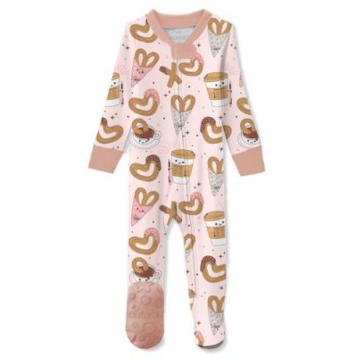 Butterblu CRUZ Snug Fit Footed Baby Girls Pajamas Churro Crush 12M