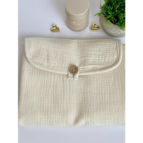 Organic Changing Pad Waterproof Baby Diaper Mat Portable Station Essential Nursery Accessory Gender Neutral Decor Eco Friendly Maternity