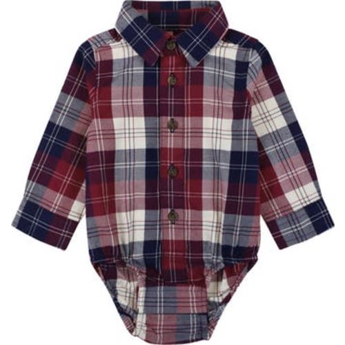 Baby Organic Long Sleeve Button Down Bodysuit, Infant, 0-3M