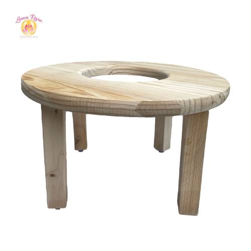 Unfinished Yoni Steam Seat with Removable Legs