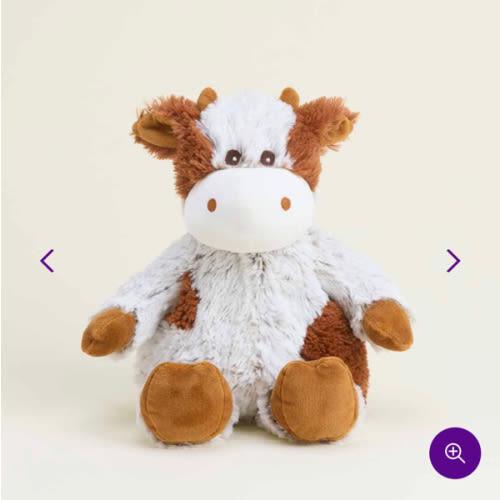 Pumpkin Spice Cow Stuffed Animal Warmies | Weighted Cow Plus