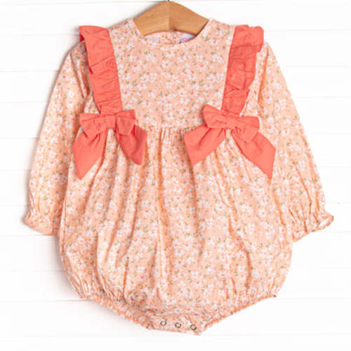 You're a Peach Side Tie Bubble, Orange – Stitchy Fish