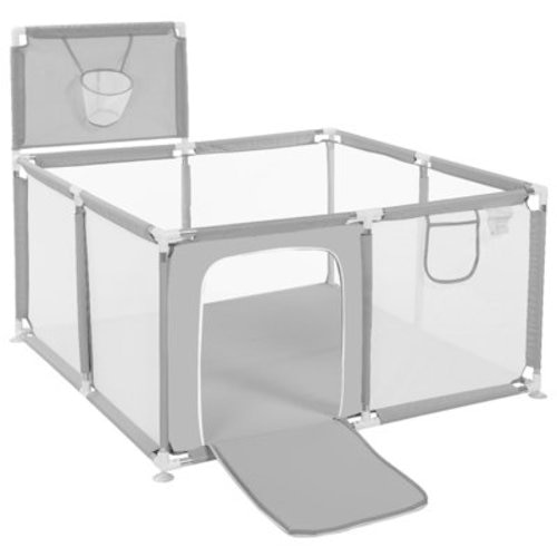 Toocapro 50" x 50" Baby Playpen with Basketball Hoop, Toddler Kids Playard for Indoor and Outdoor & Reviews | Wayfair