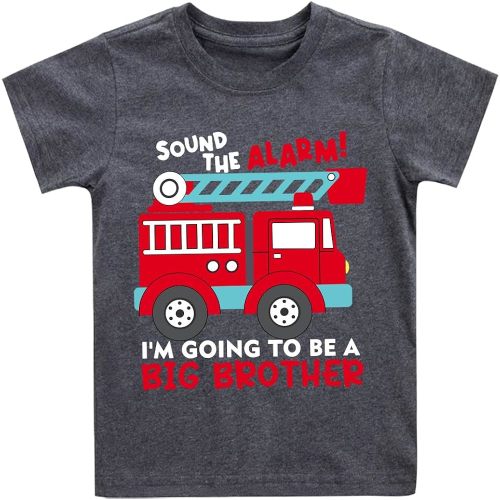 Big Brother T Shirt for Baby Boys Cotton T-Shirt Short Sleeve Tops Toddler Baby Announcement Tees Outfits 1-7 Years