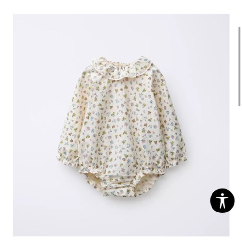 TEXTURED FLORAL BODYSUIT - Mid-ecru | ZARA United States