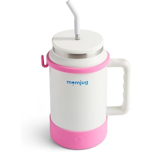 Hydration Water Bottle for Moms 50oz (Without Indicator, Pink)