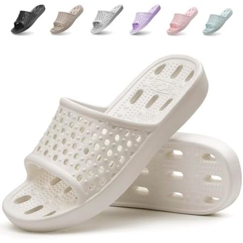 Xomiboe Shower Shoes Men Quick Drying Women Shower Sandals Non-Slip Comfortable House Slippers Bathroom Hotel Flip Flops Slides With Students Gym